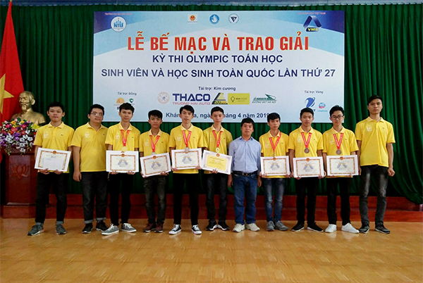 8/10 sinh viên Học viện đạt Giải trong Kỳ thi Olympic Toán học học sinh – sinh viên toàn quốc năm 2019