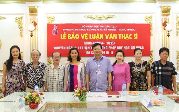 Lễ bảo vệ luận văn Thạc sĩ  của hai học viên Đỗ Thị Thu Phương và Phan Thị Thịnh