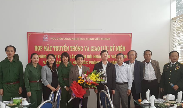 Họp mặt truyền thống kỷ niệm và giao lưu kỷ niệm 72 năm ngày thành lập quân đội nhân dân Việt Nam và 27 năm ngày hội quốc phòng toàn dân