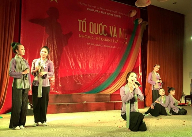 Chương trình thi tốt nghiệp môn Thực hành nghệ thuật K5 Quản lý văn hóa Trường ĐHSP Nghệ thuật TW