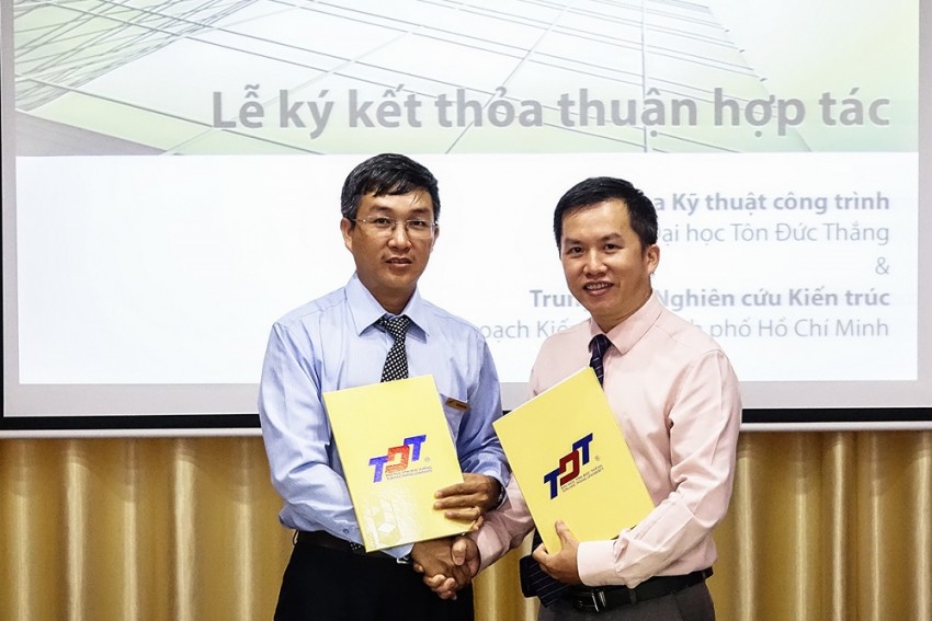 Ký kết thỏa thuận hợp tác với Trung tâm nghiên cứu kiến trúc, Sở qui hoạch kiến trúc TPHCM