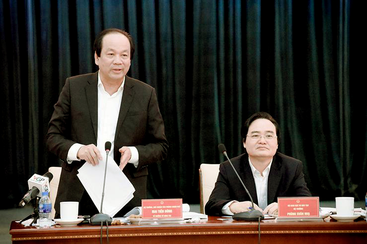 Tổ công tác của Thủ tướng Chính phủ làm việc với Bộ Giáo dục và Đào tạo