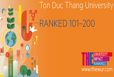 Đại học Tôn Đức Thắng được THE xếp TOP 101 - 200 đại học có ảnh hưởng nhất toàn cầu