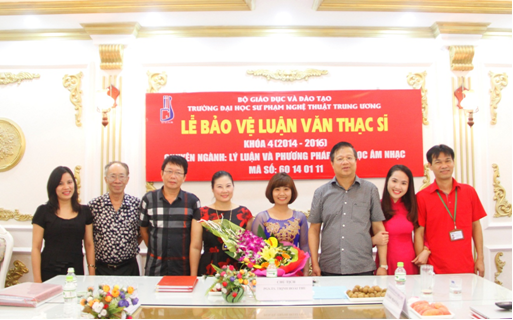 Lễ bảo vệ luận văn Thạc sĩ của hai học viên Vũ Thị Tươi và Nguyễn Thị Thu Trang