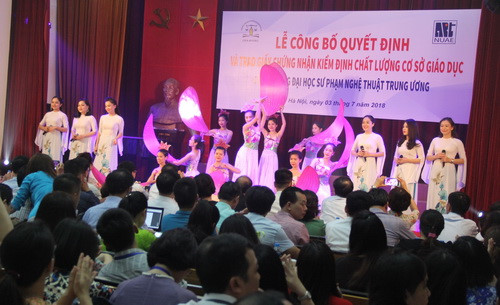 Trường ĐHSP Nghệ thuật Trung ương đạt kiểm định chất lượng giáo dục