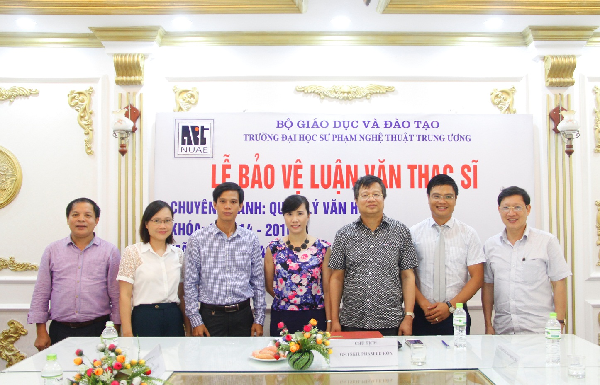 Lễ bảo vệ luận văn Thạc sĩ  của hai học viên Bùi Văn Chãi và Hoàng Văn Trường