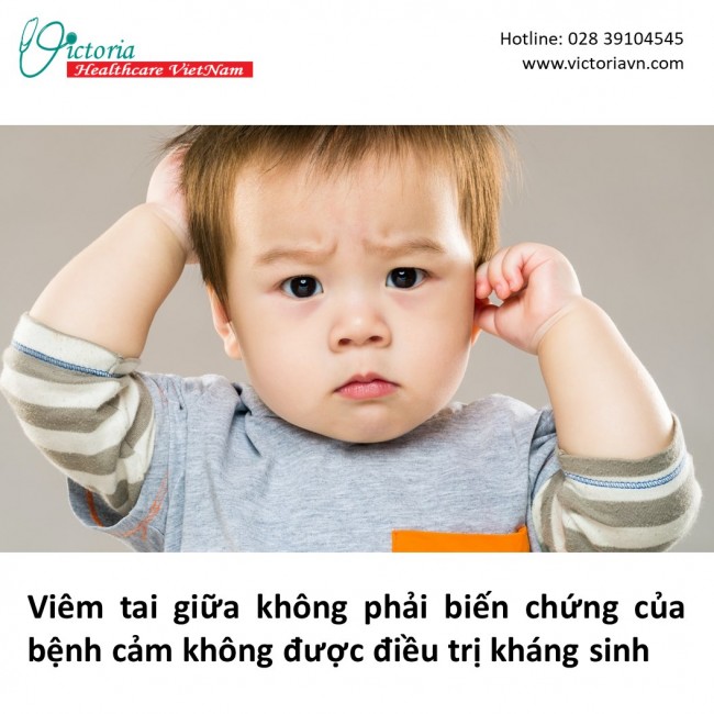 VHC. cam ko dieu tri khang sinh gay vuem tai giua