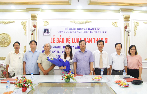 Lễ bảo vệ luận văn Thạc sĩ của hai học viên Đỗ Văn Thủy và Phạm Thị Soạn